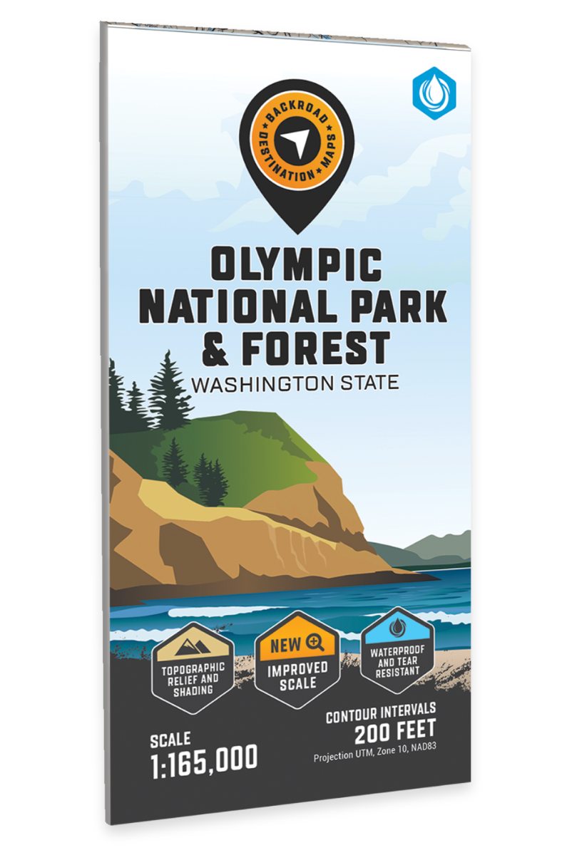 Olympic National Park & Forest, Washington State - Destination Map