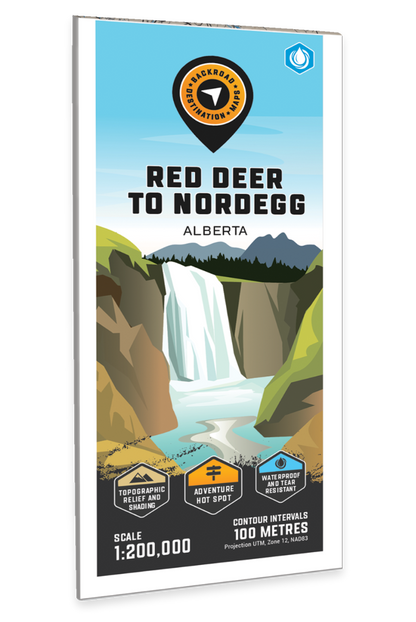 Red Deer to Nordegg, Alberta - Destination Map