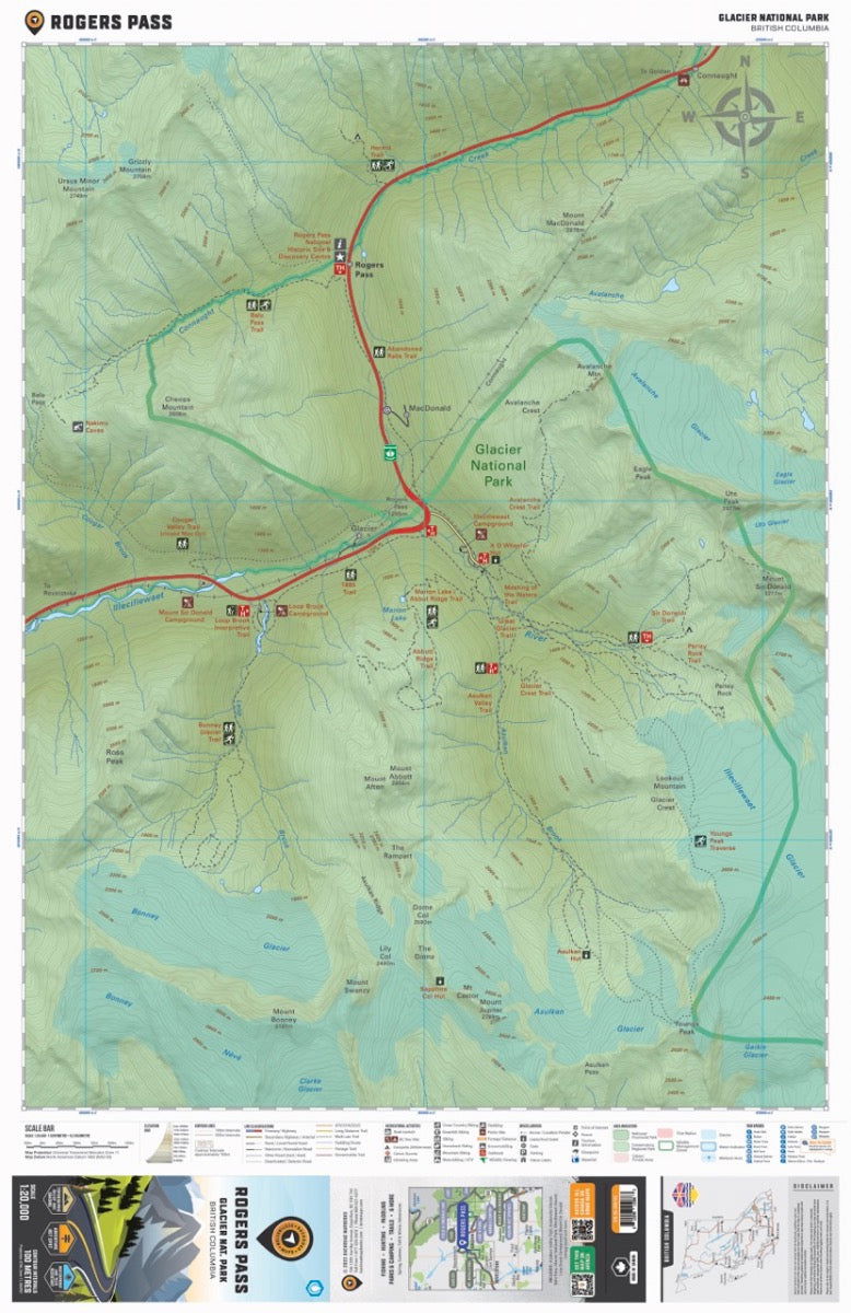 Rogers Pass (Glacier National Park, BC) - Destination Map