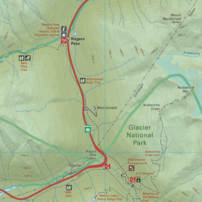 Rogers Pass (Glacier National Park, BC) - Destination Map