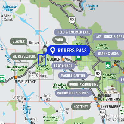 Rogers Pass (Glacier National Park, BC) - Destination Map