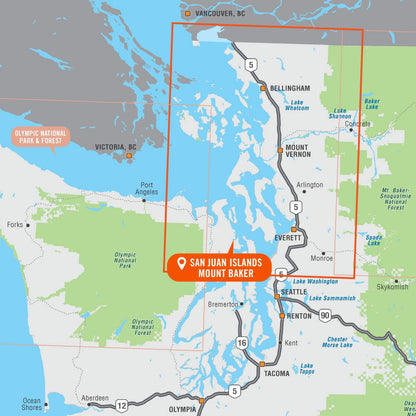 San Juan Islands & Mount Baker, Washington State - Destination Map