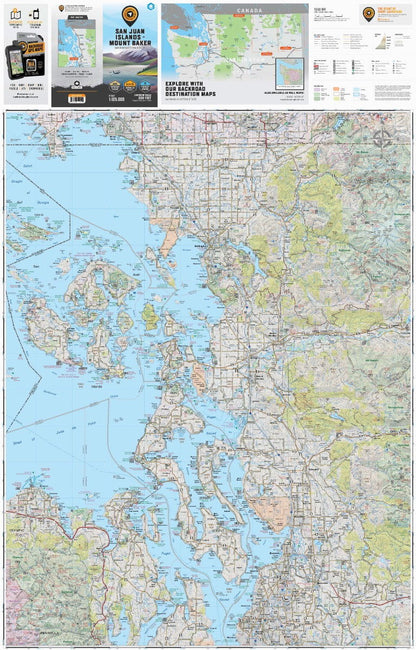 San Juan Islands & Mount Baker, Washington State - Destination Map
