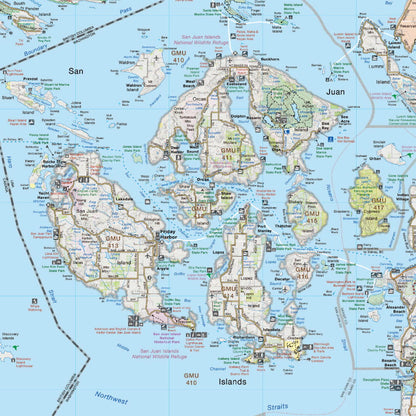 San Juan Islands & Mount Baker, Washington State - Destination Map