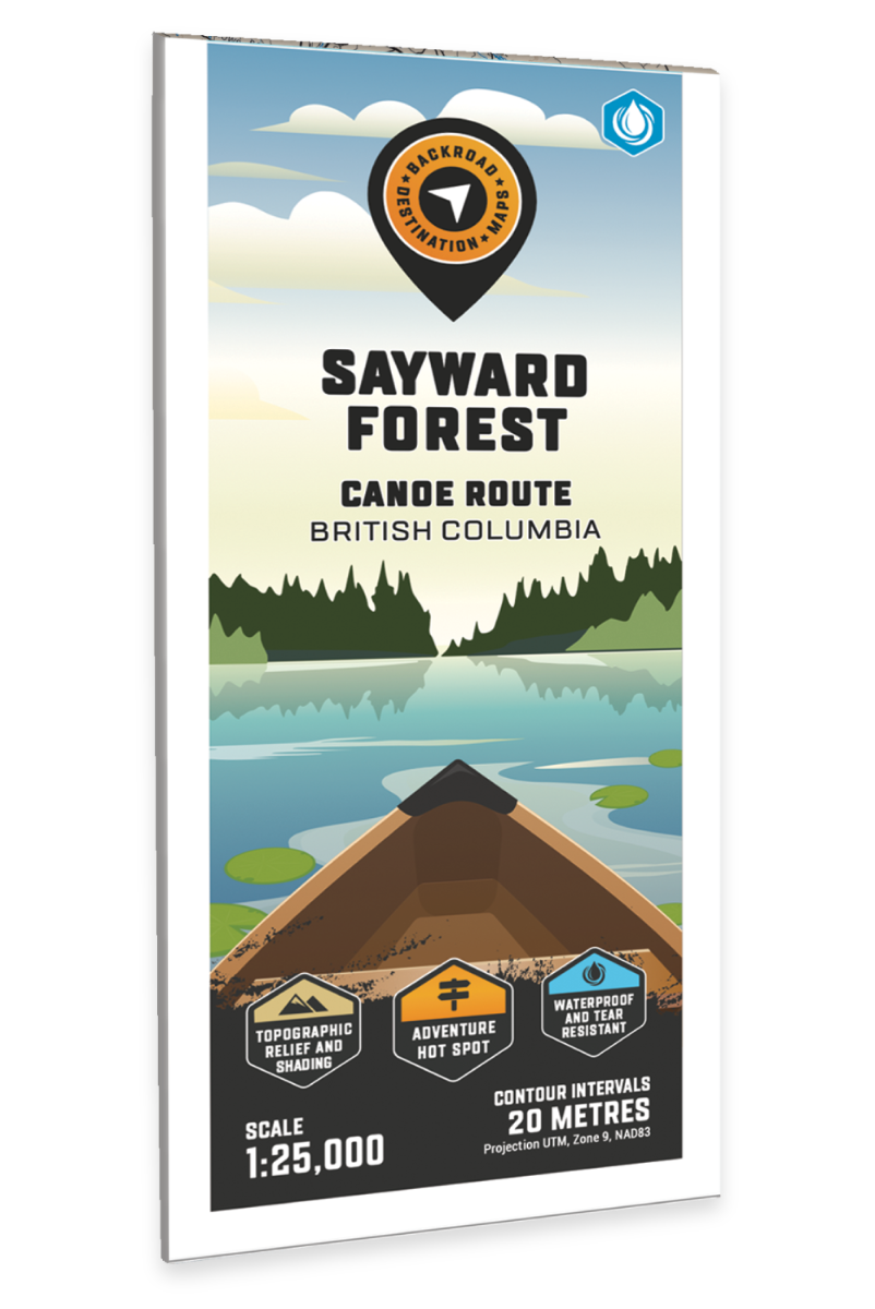 Sayward Forest Canoe Route BC - Destination Map