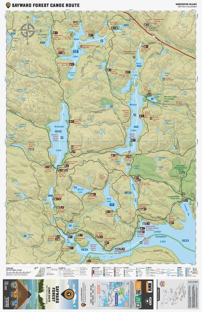 Sayward Forest Canoe Route BC - Destination Map