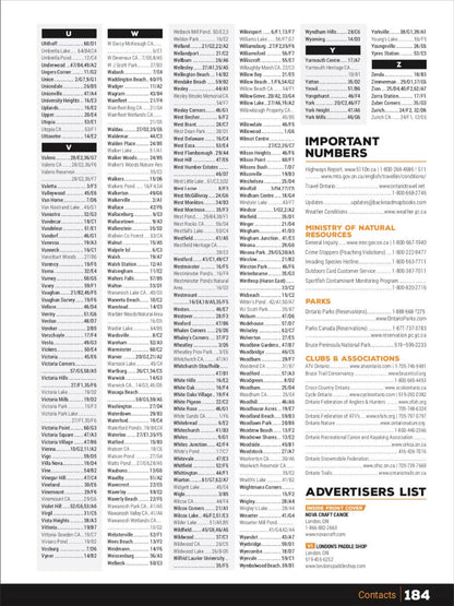 Southern Ontario Backroad Mapbook