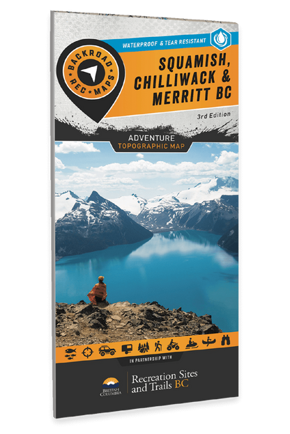 Squamish, Chilliwack & Merritt BC - Recreation Map
