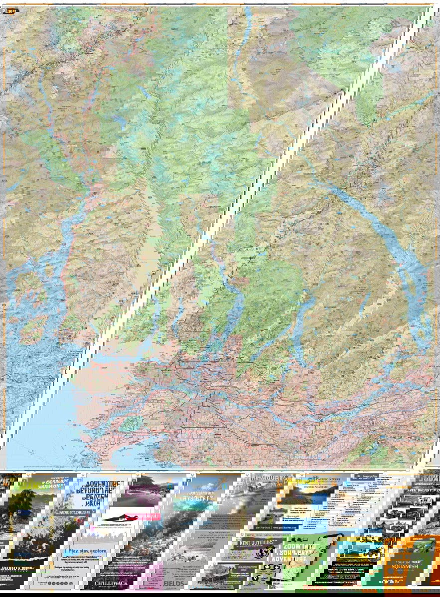 Squamish, Chilliwack & Merritt BC - Recreation Map