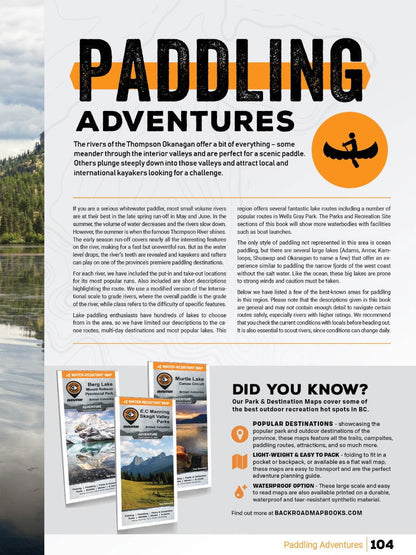 Thompson Okanagan BC Backroad Mapbook