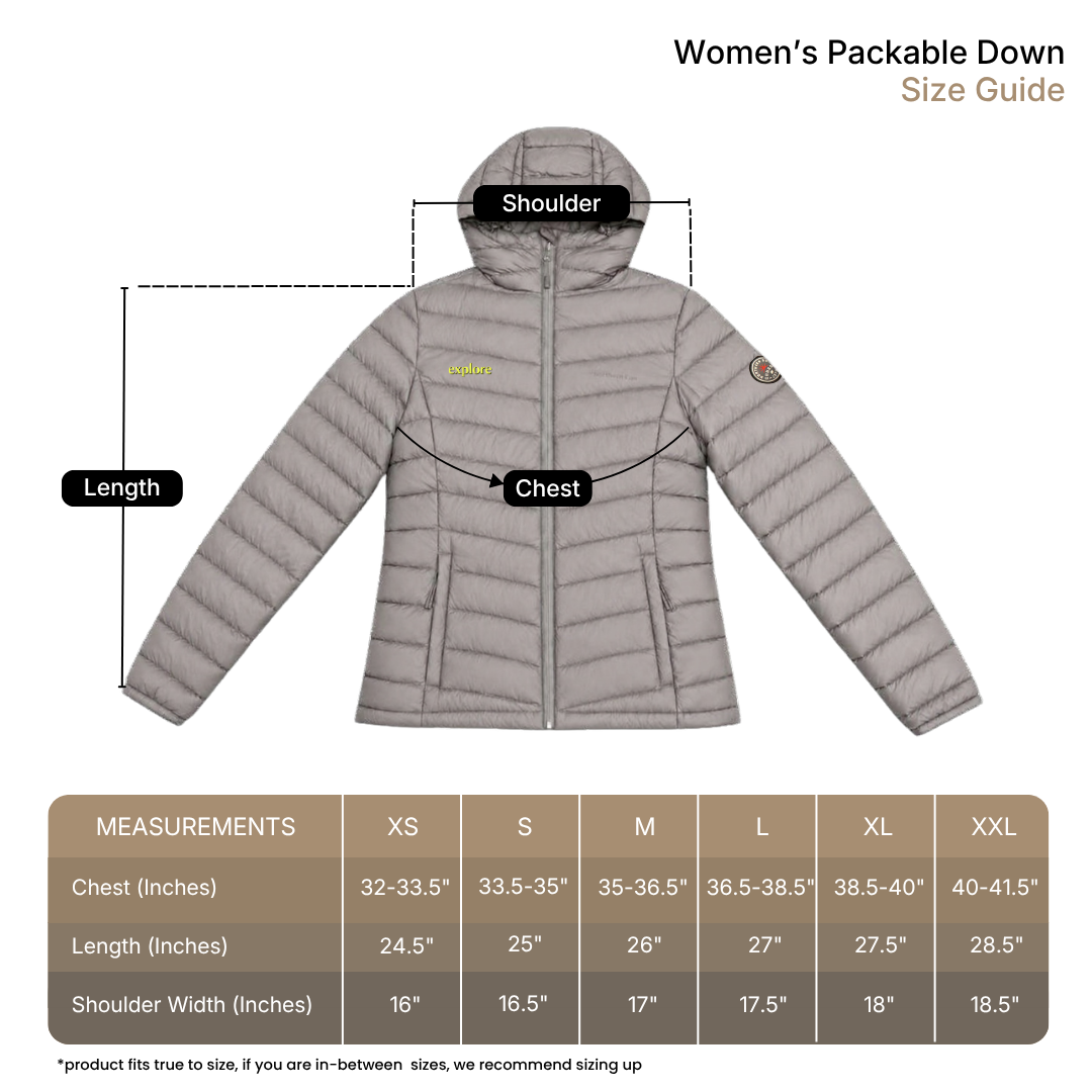 Women's Packable Down Jacket — Explore Magazine Edition