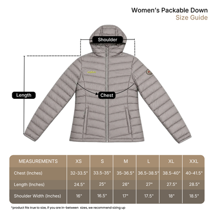 Women's Packable Down Jacket — Explore Magazine Edition