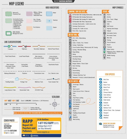 West Kootenay BC - Recreation Map