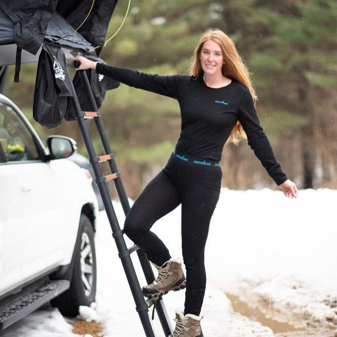 Women's 100% Merino Wool Thermal Long Underwear Base Layer Leggings 260 GSM - Heavyweight