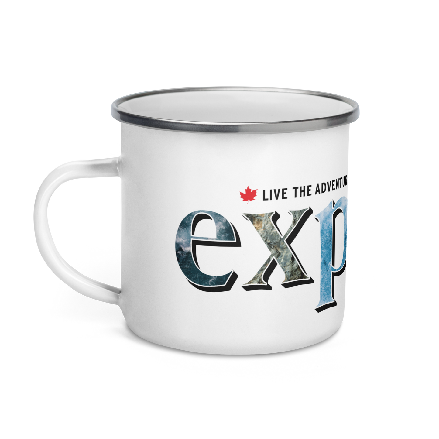 Explore Wrap-Around Enamel Mug