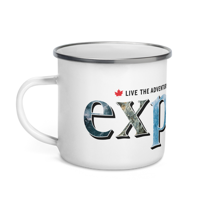 Explore Wrap-Around Enamel Mug